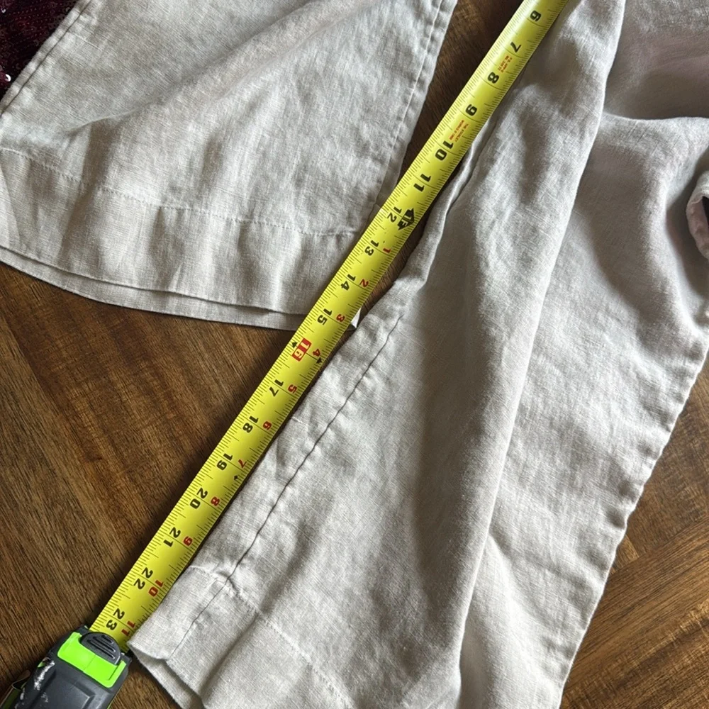 Marsh Landing Light Tan linen pants medium - Picture 10 of 10